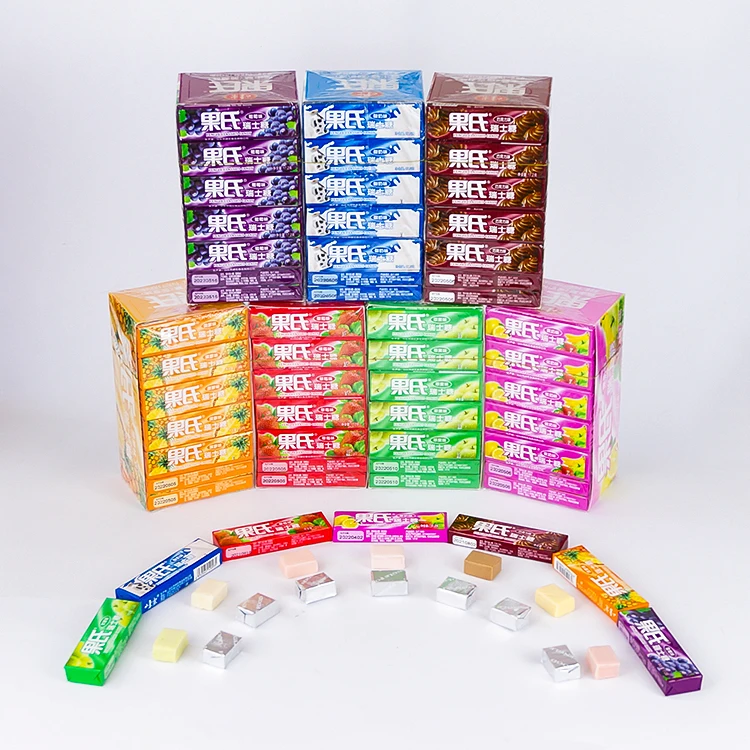 Multiple Choices Fruity Flavors Milk Candies for Christmas Delicious Chewy Soft Candy Halloween Gummy Sweets