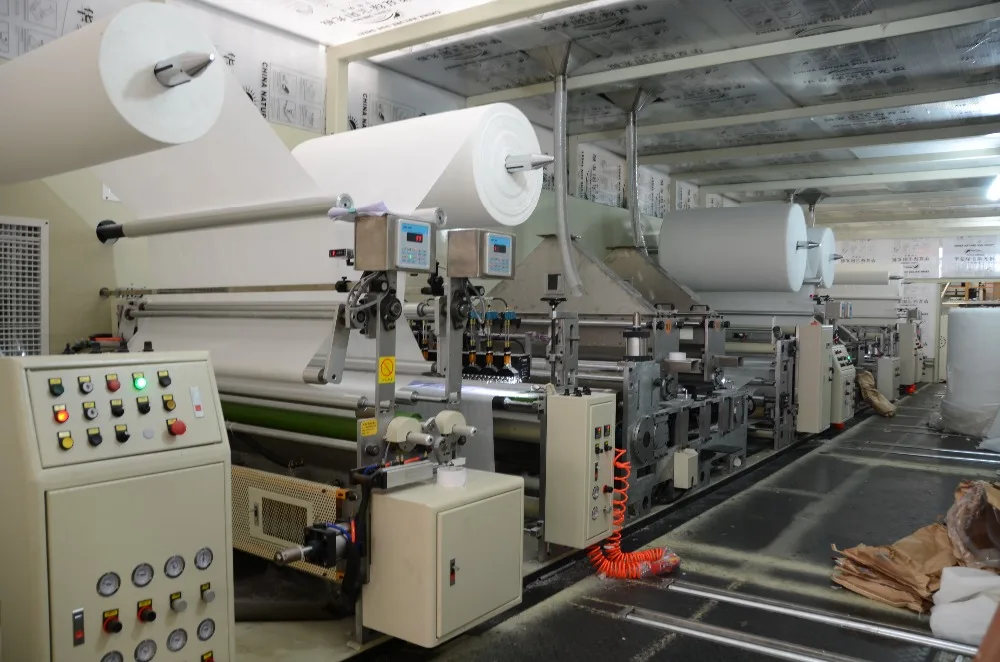 1200mm Full Automatic sap sheet diaper core online lamination Making Machine