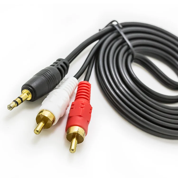 Vellygood 3.5mm to rca cable audio 3 rca cable audio video cables
