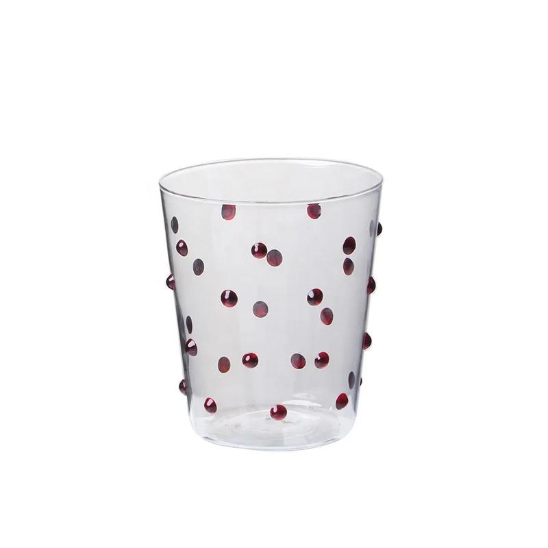 Party Glasses Handmade Sizes Customized Borosilicate colored Glass Tumbler For Drinking Juice Wine Water Cup