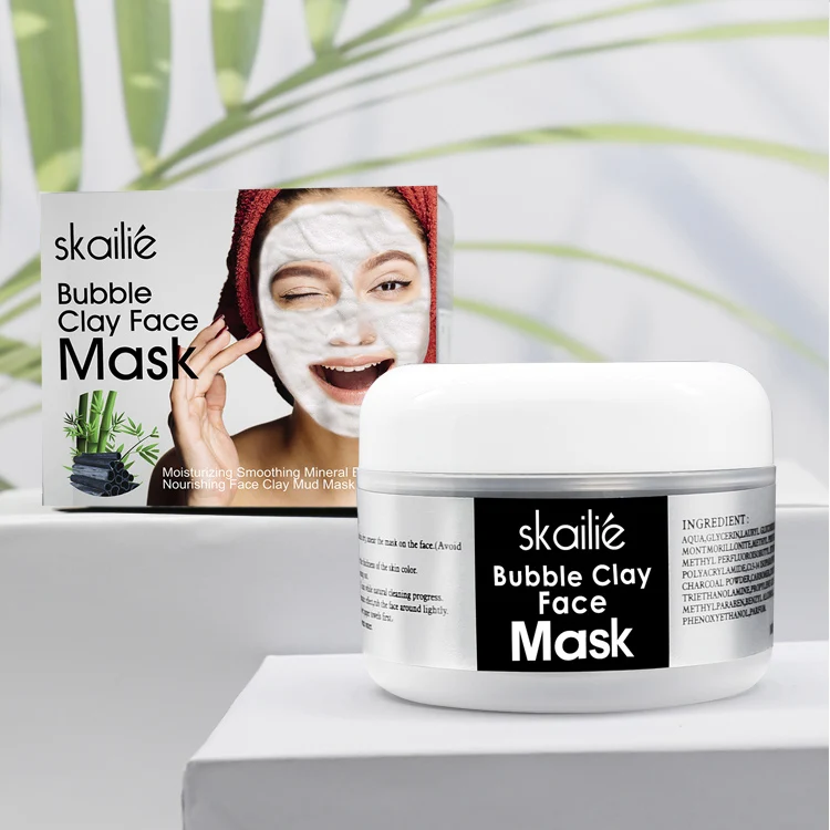 Deep Moisturizing Cleansing Mud Bubble Facial Mask Clean Volcano Mud Clay Face Mask Oem Manufacturer