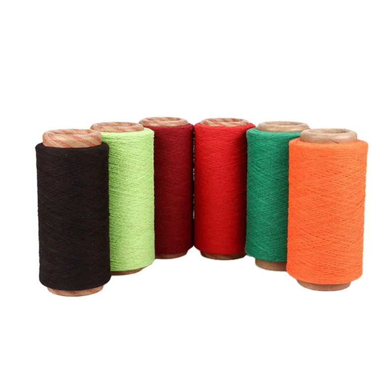 Recycled polyester cotton yarn T-shirt crochet yarn for hand knitting