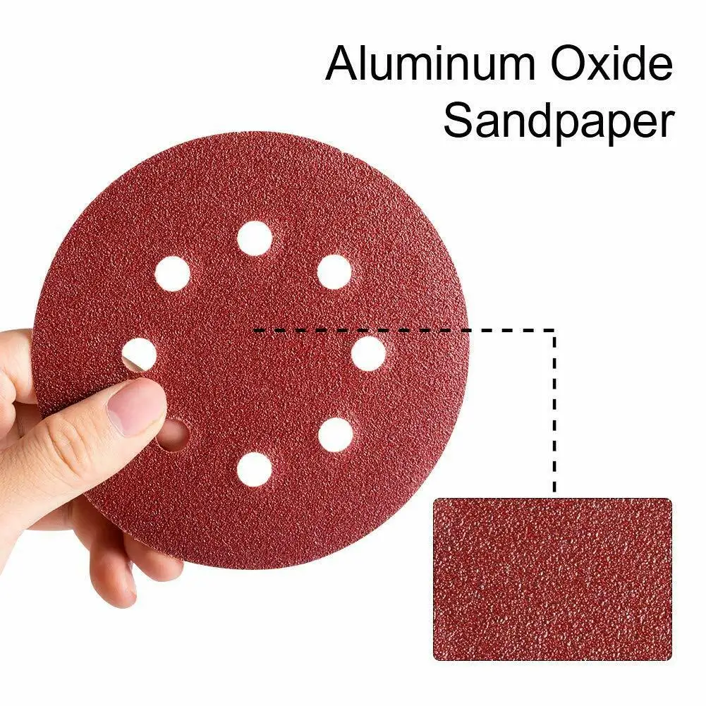 Factory Supply 5 inch 125 mm Red Sand Paper Abrasive Disc/Aluminum Oxide Disc Sanding