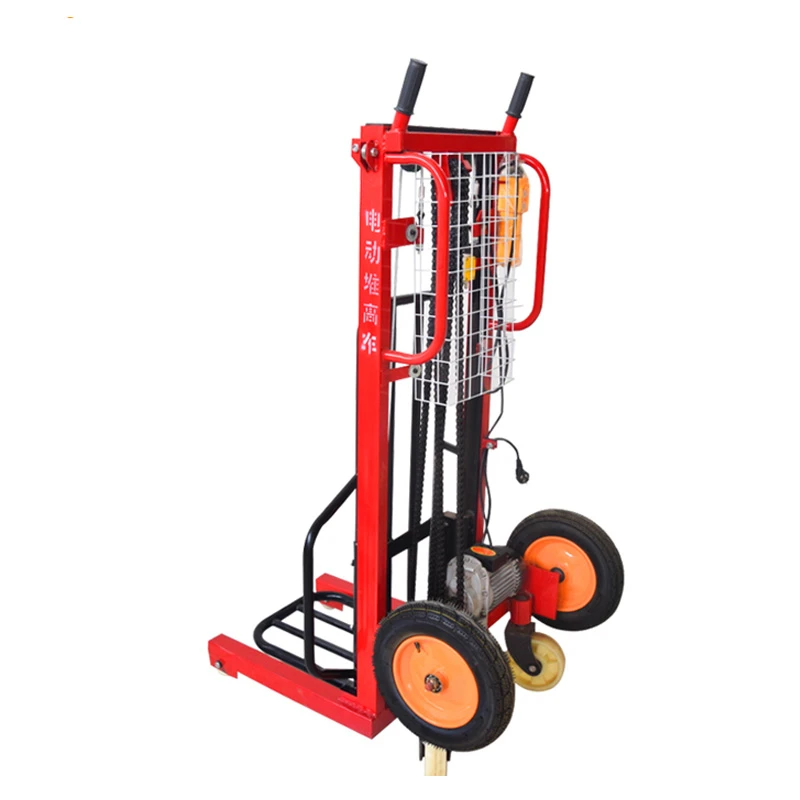 250kg Low Price Small Forklift 0.25ton Mini Electric Pallet Truck Hand Electric Pallets Lifter 220V Electric Pallet Stacker