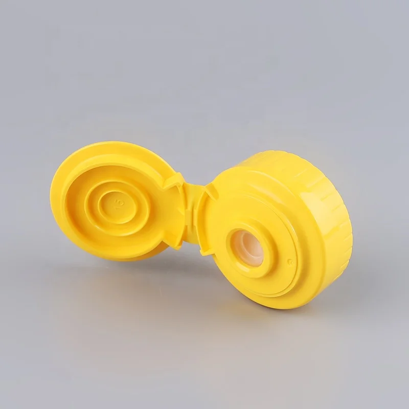 38/400 food grade custom plastic honey cap ketchup bottle plastic containers screw top flip cap
