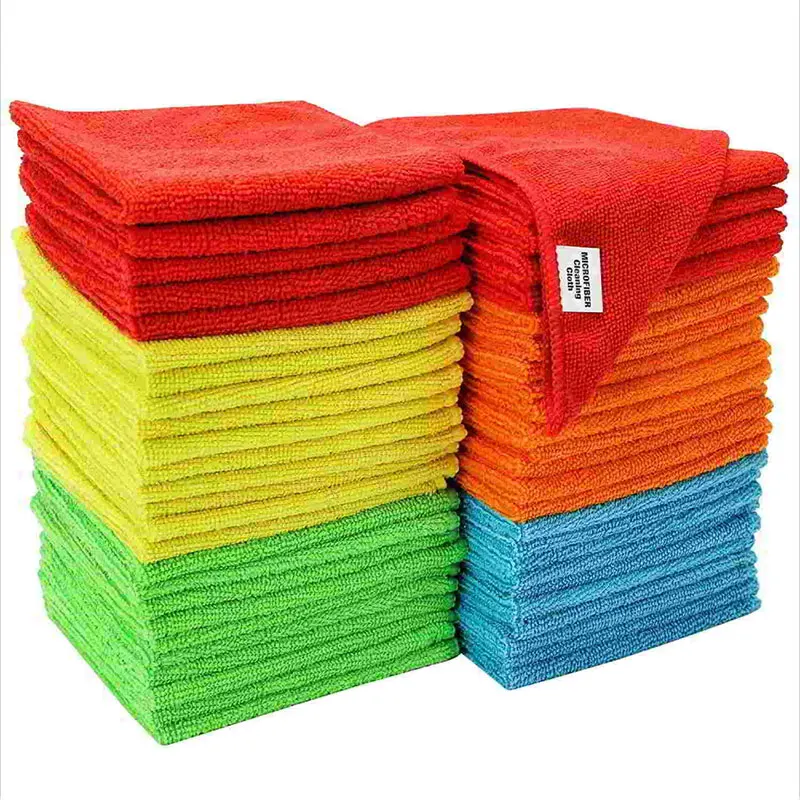 Cleaning Cloth Multi-Color Microfiber Towel Material Strong Water Absorption Suitable For Many Occasions