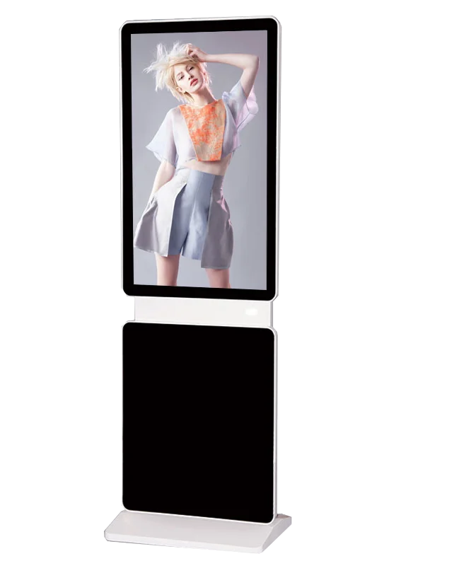 180 Degrees Rotatable IR Touch Split Vertical LCD TV Digital Signage Kiosk Advertising Display
