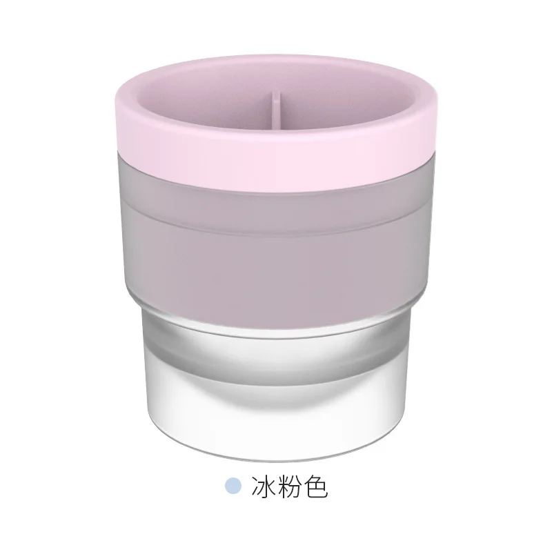 DROPSHIPPING Multi-functional Sensitive Ice Face Contour Ice Cube Facial Silicone Ice Ball Mold Plastic Round Hockey Mould