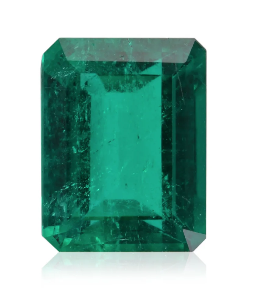 1.90 Carat COLOMBIAN Emerald Loose Emerald Cut Shape Insignificant Muzo Emerald Ct Gemstone Loose Gemstone Precious Gemstone