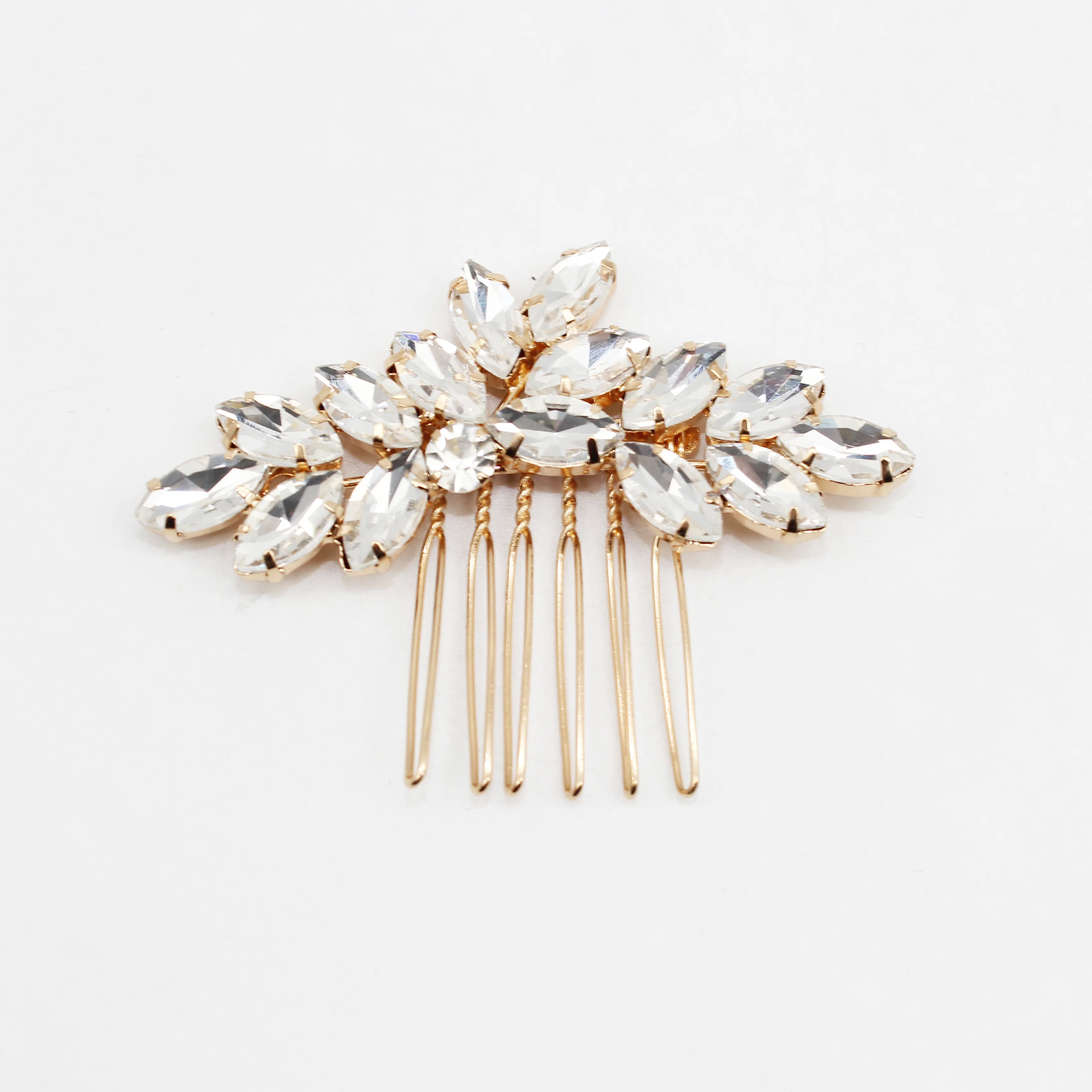 Genya Crystal Bride Wedding Hair Comb Hair Accessories with Rhinestone Bridal Side Combs for Women and Girls 2024