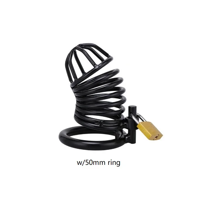 Male chastity device Sex Toy Penis Cage Cock Lock System Restraint Metal Chastity