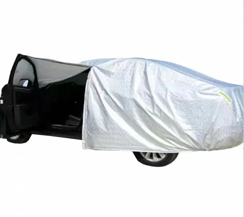 Лидер продаж автомобильный водонепроницаемый ветрозащитный снегозащищенный чехол для любых погодных условий серебристый Размер XXL XXXL Индивидуальный размер автомобиля