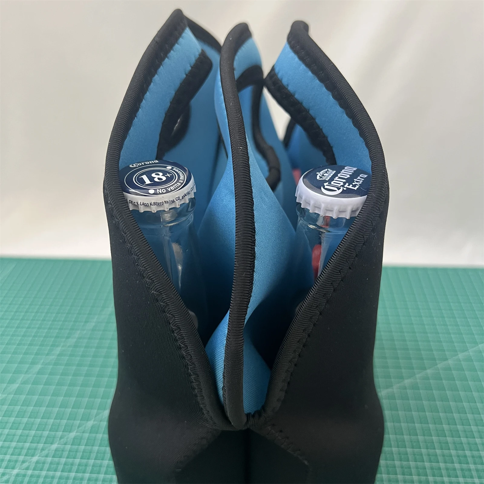 UOO OEM Custom Multiple 6 Pack Bottles Tote Cooler Bag Neoprene Wine Carrier Bag