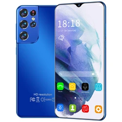 Used Mobile phones Original Mobile Phone Android S21 512GB ROM 24MP+48MP HD Camera Support Dual SIM Card Mobile phones