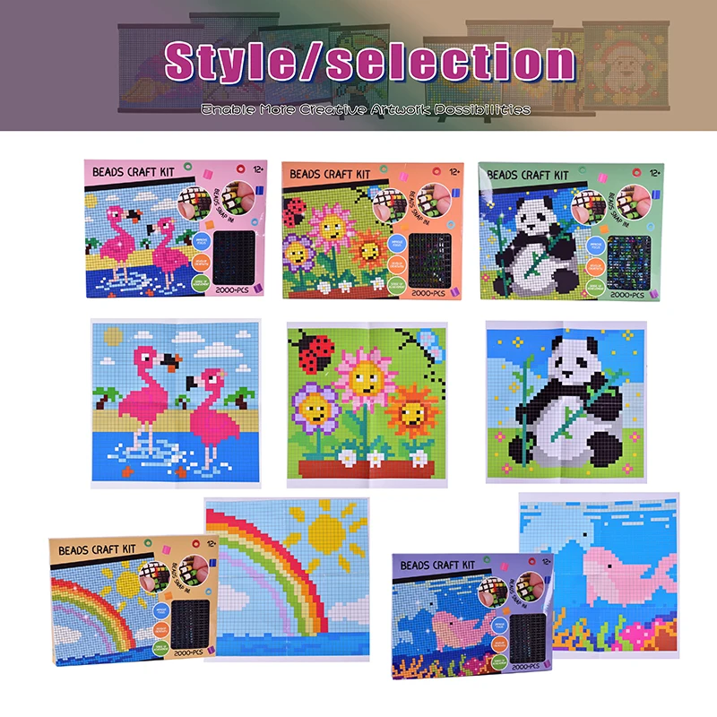 High Quality Diy 5mm Hama Beads Set 14 Color Creative Fusion Bean Manual Kids Ironing Beads Educational Plastic Toys