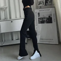 Women Summer Casual Trousers Wholesale New Style Casual Suit Trousers  High Waist Ladies Pants