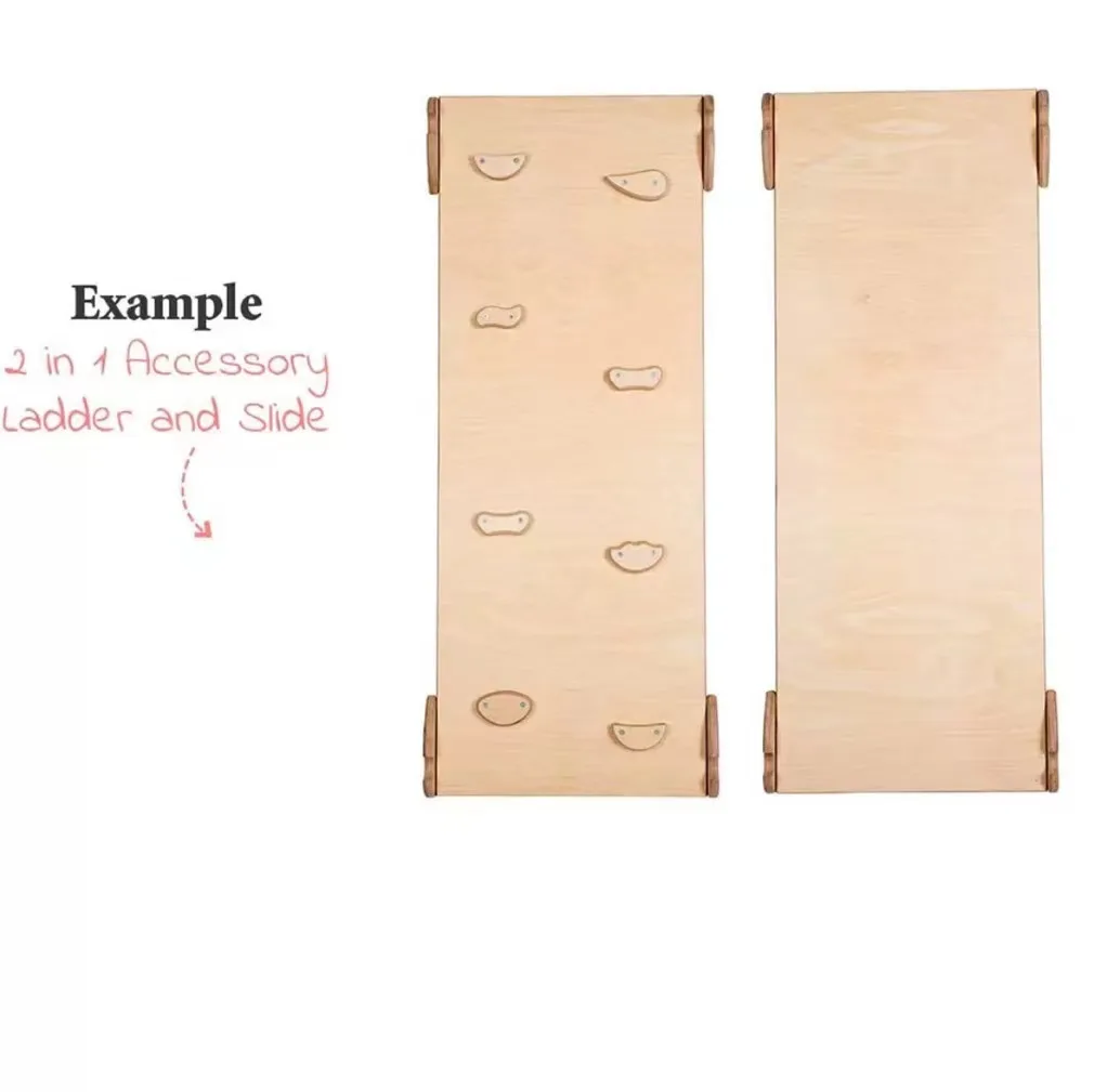 wooden Triangle Climber Kids Climbing ramp foldable slide climbing toys for toddlers climbing frame ladder