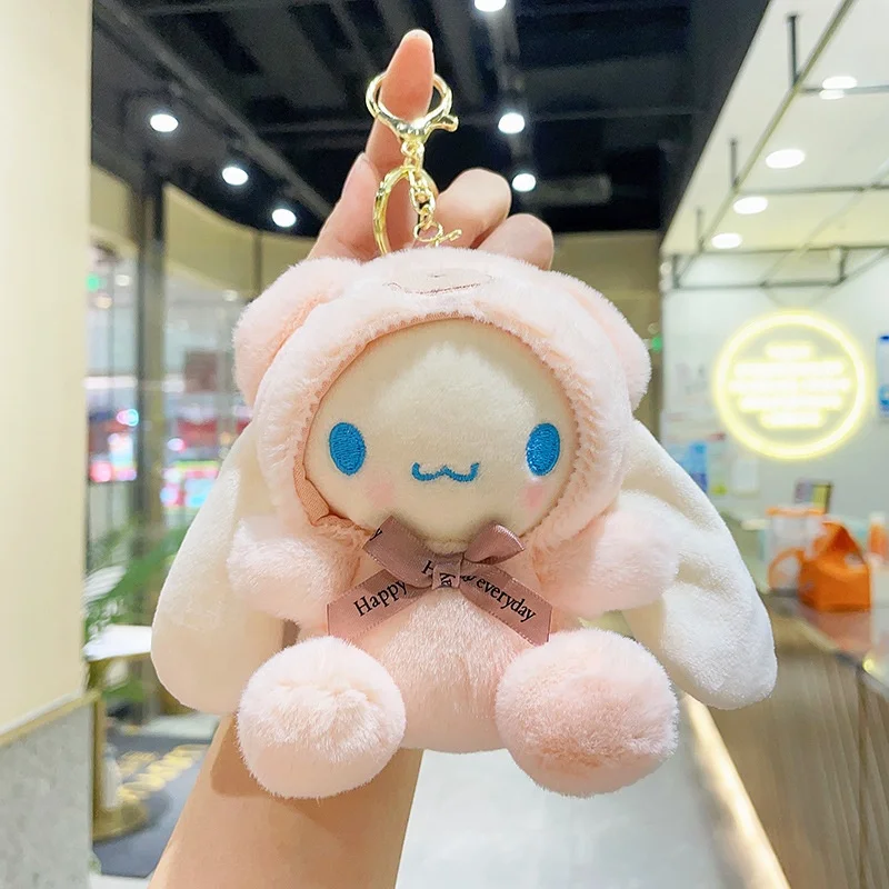 Оптовая продажа мягкие плюшевые игрушки Sanrio брелок для ключей Kuromi плюшевая моя мелодия мини каваи плюшевый