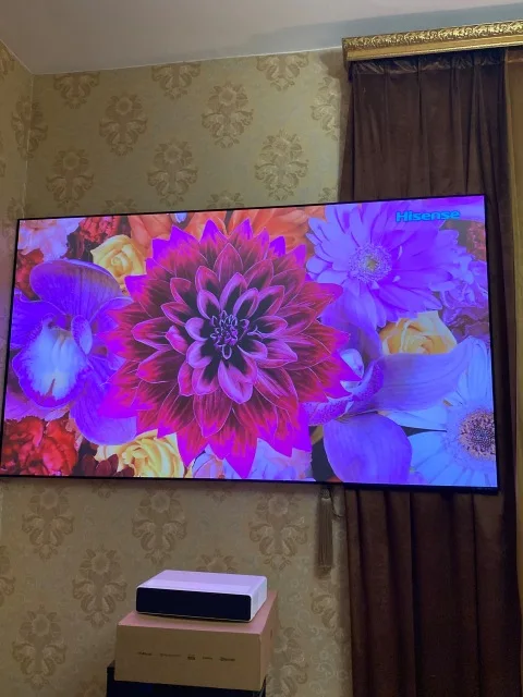 Домашний кинотеатр 100 дюйма, 4k, ультракороткофокусный домашний кинотеатр с кристальным окружающим светом, отклоняющий экран ust alr для лазерного проектора Xiaomi Mijia ust