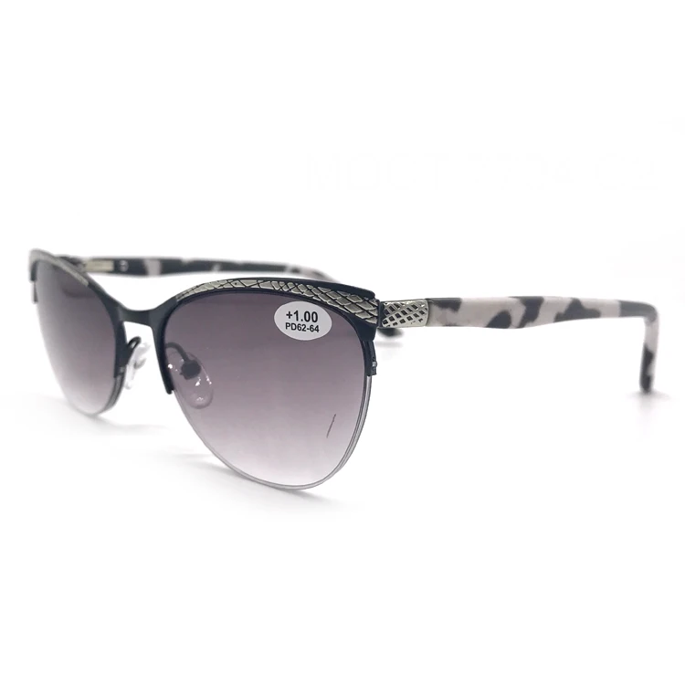 Белый Зебра печатных небольшой foldaway увеличительное высокий нос мост очки для чтения женщин