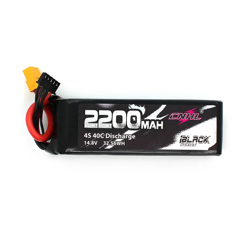 cnhl black series 2200mah 4s 14.8v 40c lipo battery  with xt60 plug