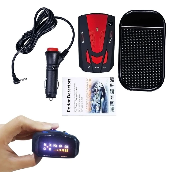 Smart Wholesale Car V7 Radar Detector Auto Speed Alarm System with 360 Degree Detection and Voice Alert Auto Electronics