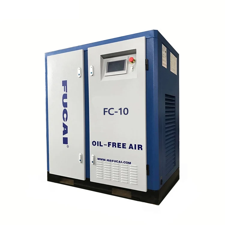 FUCAI durable air compressor industrial 10hp oil free air compressor