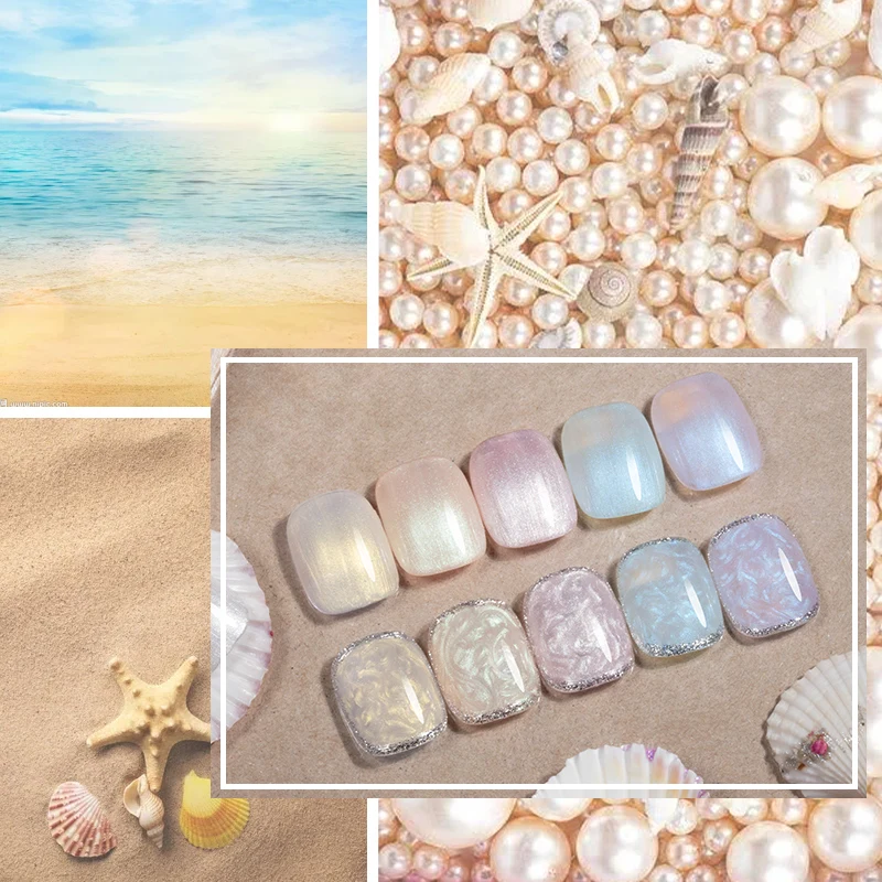 Drop Shipping 6 Colors New Trending Led Uv Shell Thread Gel Paint NailPolish Uv Gel Polish