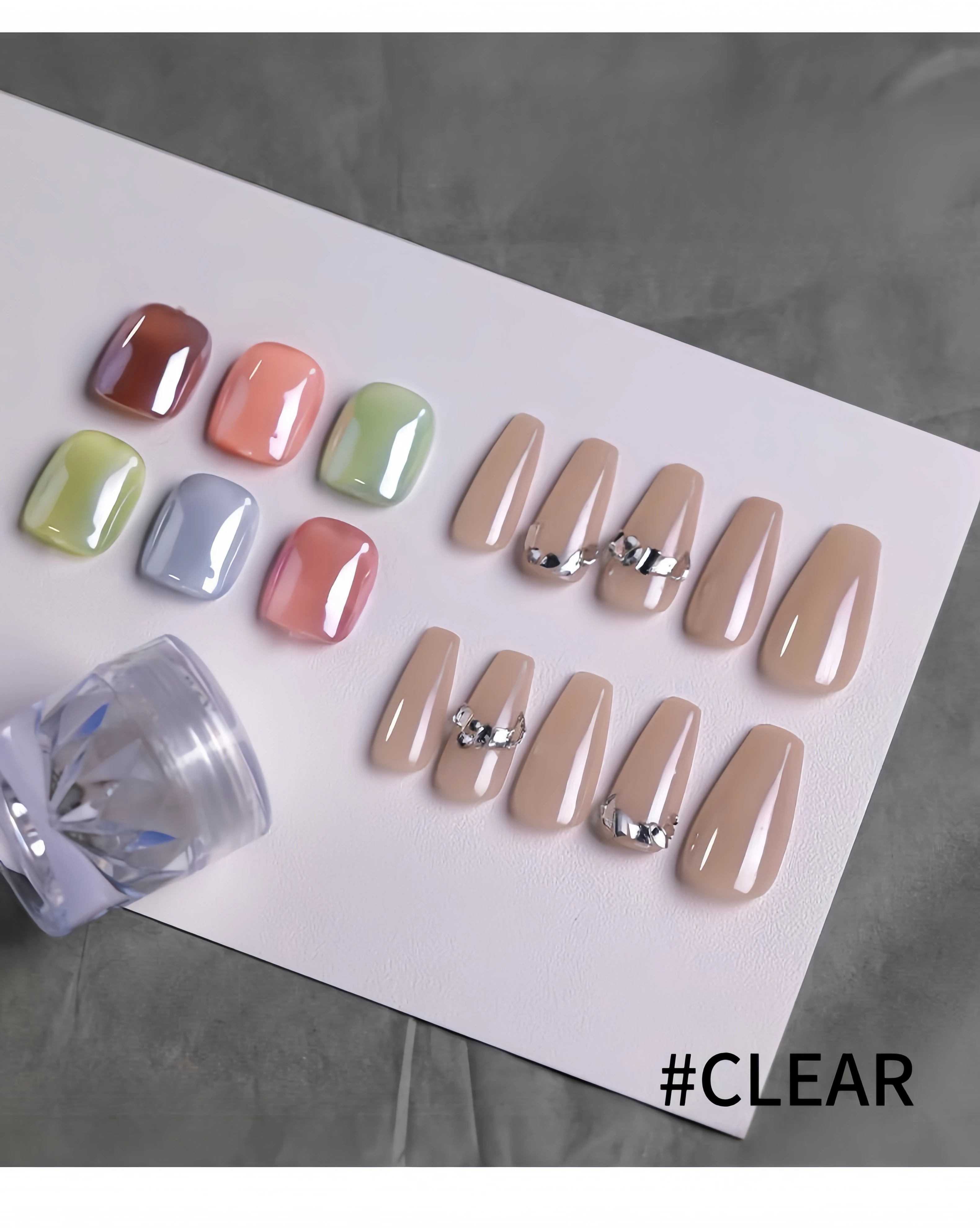 Набор для ногтей MyBeautyNails волшебный пигмент металлический хром лунный свет жемчужный белый розовый красный прозрачный