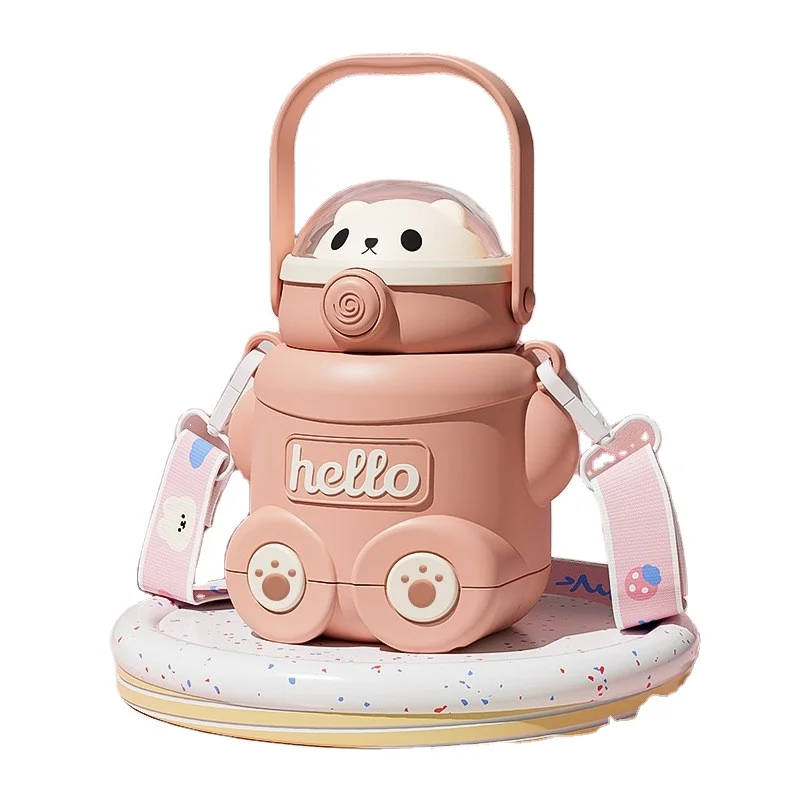 Most Popular TOP Kids Cute Stainless Steel Vacuum Flask for Children with Lift Rope