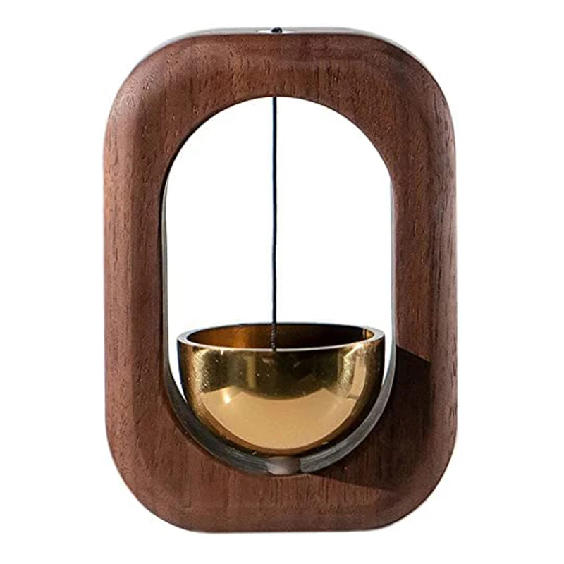 Walnut vintage style door suction refrigerator magnet retro doorbell wind chimes