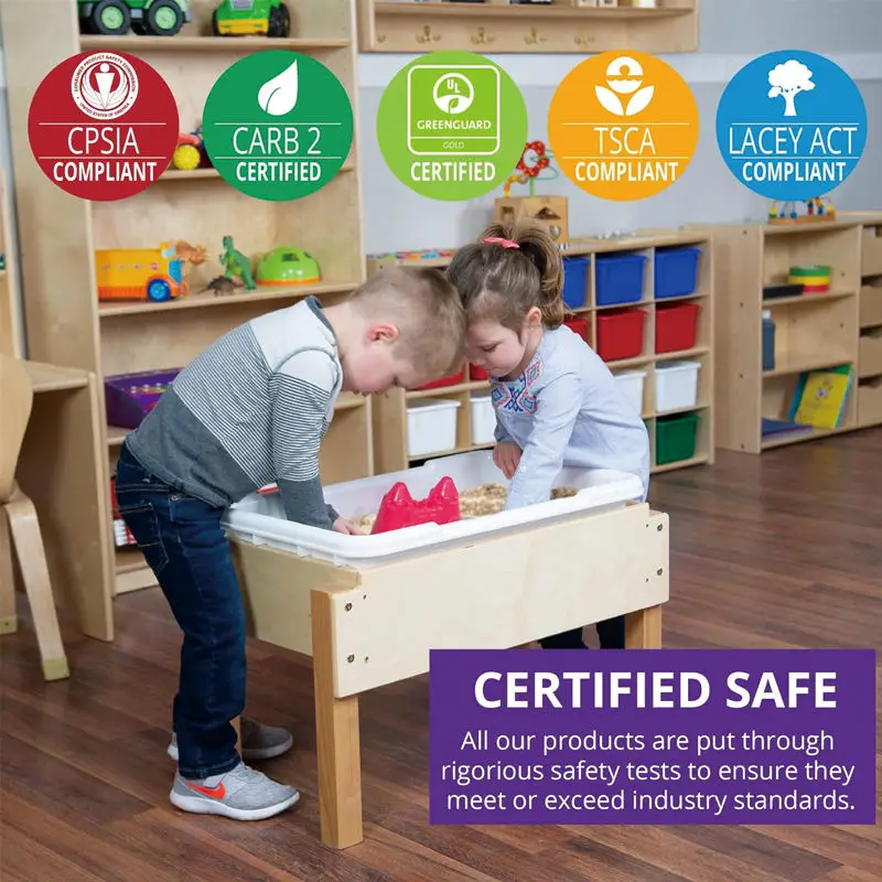 Montessori Kindergarten Preschool Indoor Outdoor Wooden Water Table for Kids Play Set Forest Water Run Mud Sand and Water Play