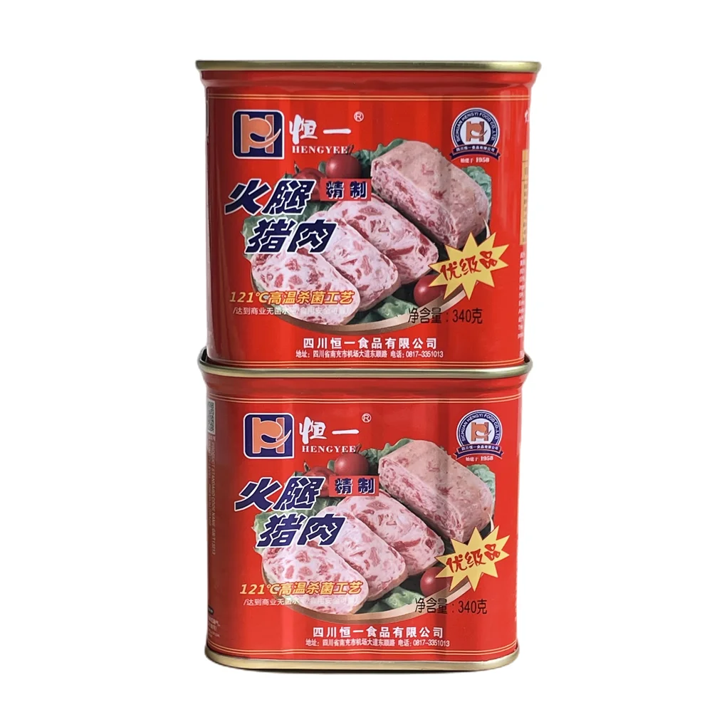 hot sale factory direct sale canned meat luncheon meat pork meat ham 340g canned ham and pork
