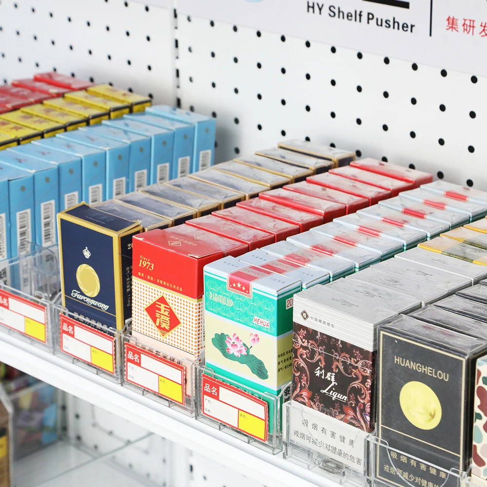 Smoke Shop Metal Automatic Tobacco Shelf Pusher  Display Cigarettes pusher