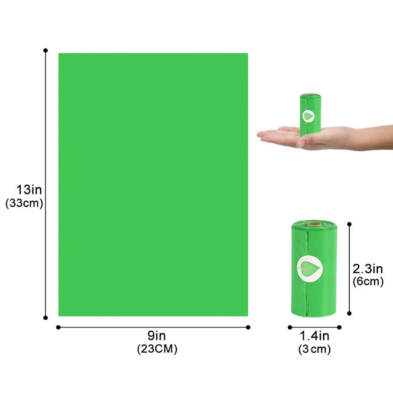 
Pet supplies Custom Printed Biodegradable Dog Poop Bags with a dispenser 