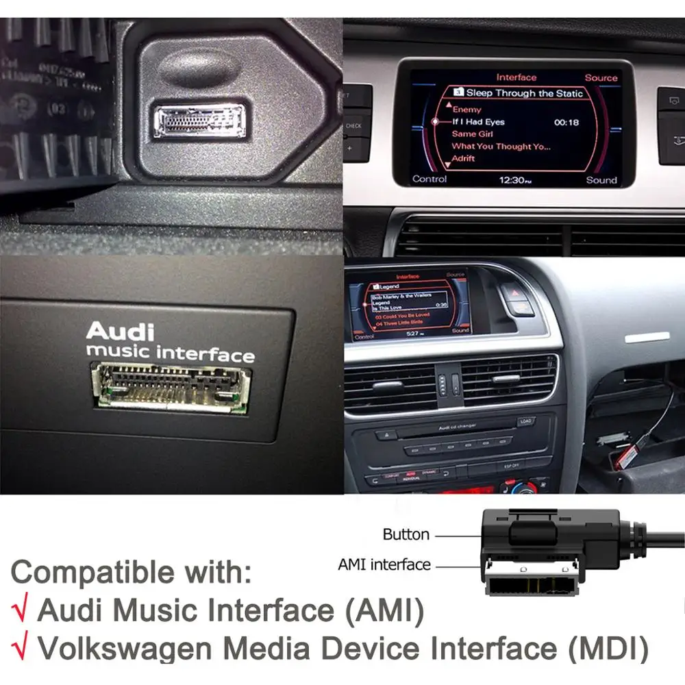  Аудио музыкальный интерфейс AMI MMI USB кабель для Audi A4 / S4 A6 S6 A8 S8 Q5