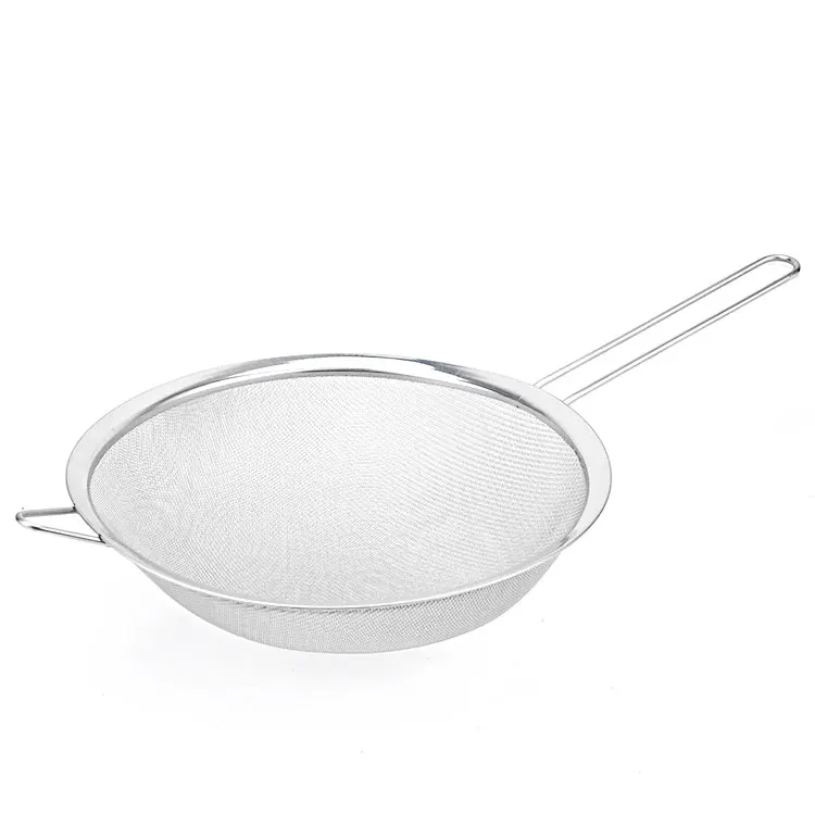 MINLI Smallest  5.5 cm Stainless Steel Filter Fine Mesh Milk Strainer with Comfortable Non Slip Handles