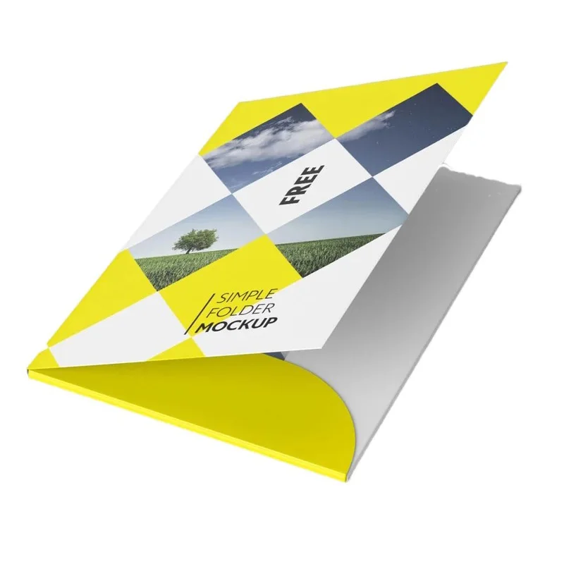 Zuoluo Custom high Quality File Folder Matt Laminated Full Color Document File Paper Folders Printing