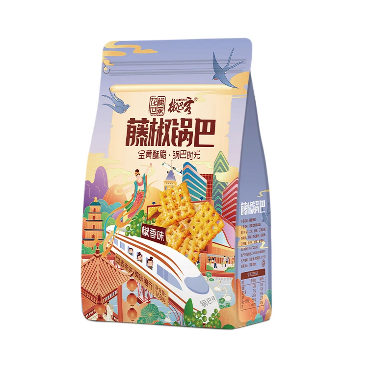 Здоровое питание снэки для отдыха острая веганская мяса Азиатский картофель фри перец закуски особых вечеринок продукты из бобов без глютена