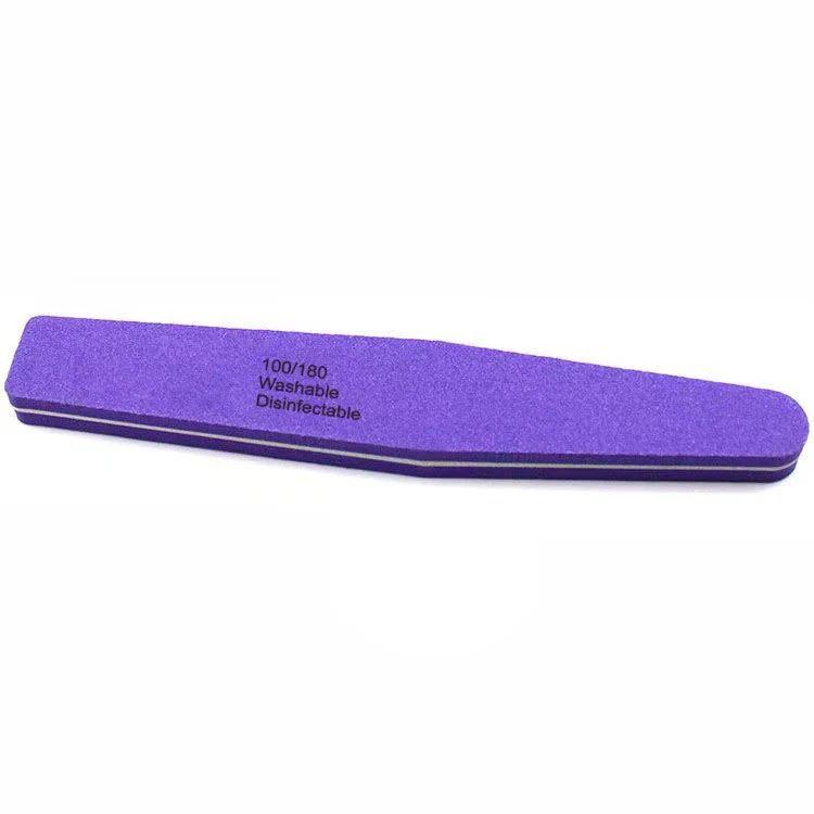 wholesale Manicure Tool Double Sided Orange Sponge Nail File 100 180 Grit Diamond Nail File low price