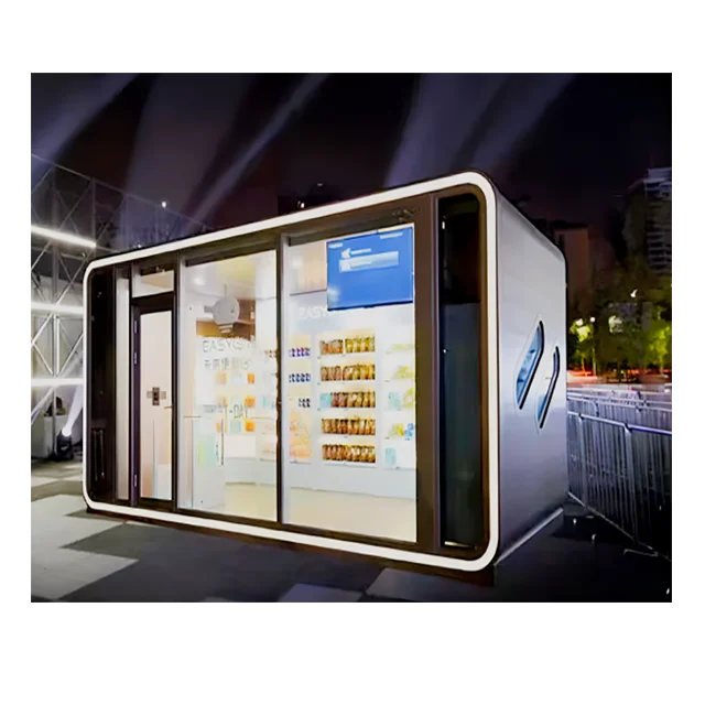 MUTONG Outdoor ready madeModern Popular Prefab Tiny House Tiny for shopping or working Pod Apple Cabin Steel Prefab House