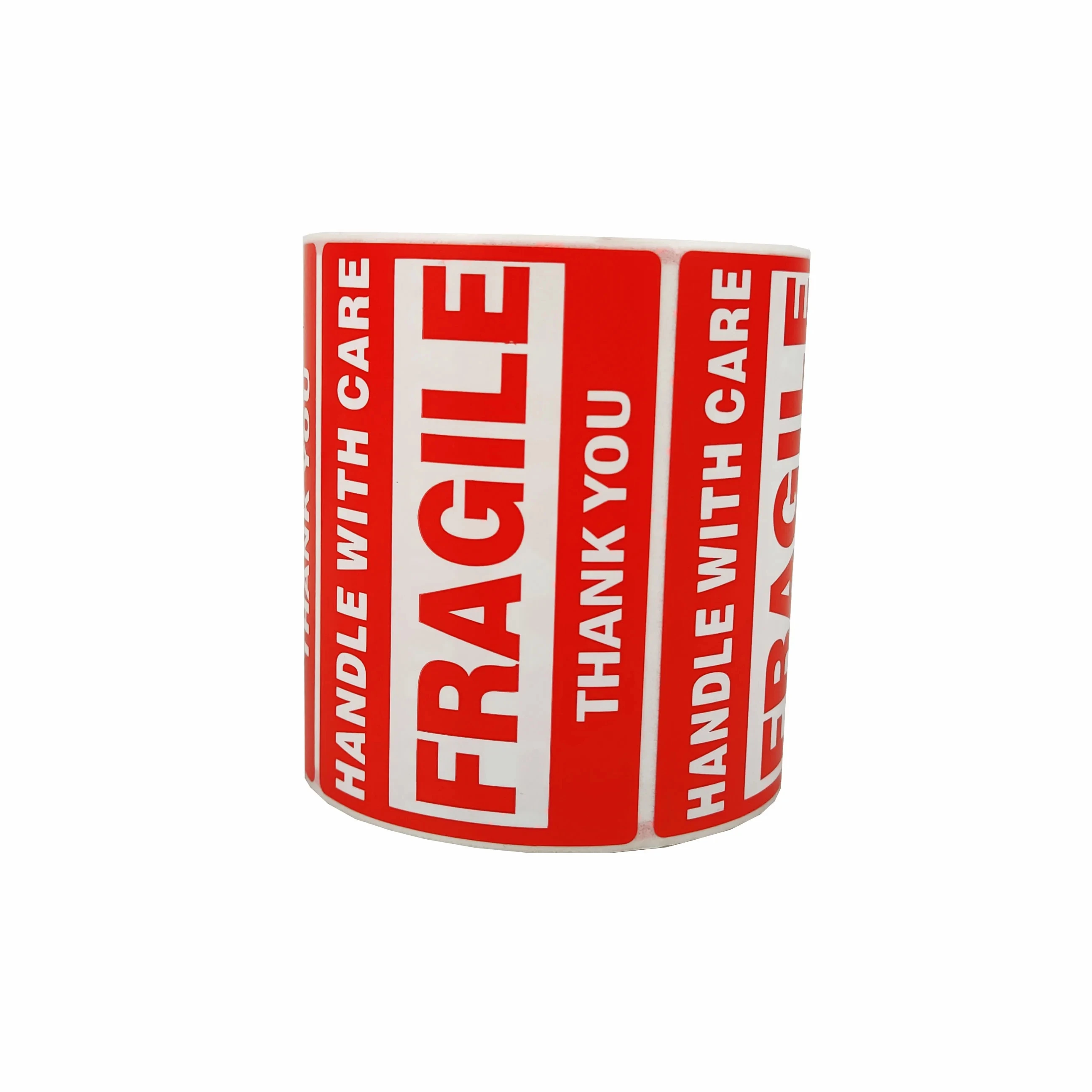 Custom Adhesive Sticker  Paper Warning Label Roll  Shipping Fragile Label Sticker