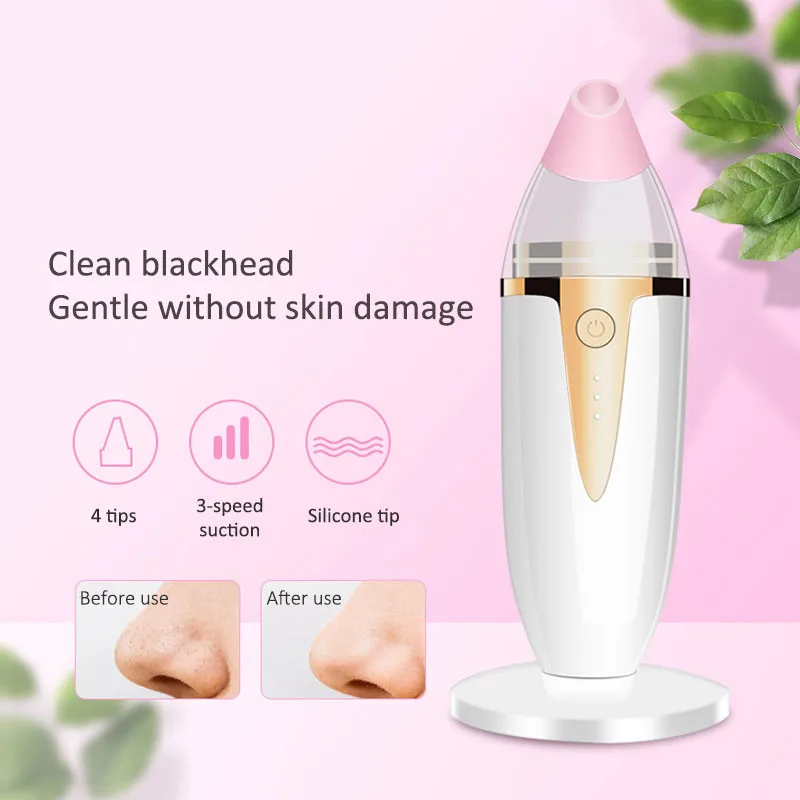 Dropshipping New Electric Black Head Remover Face Vacuum Cleaner Electronic Cleansing Skin Spots Removal Pore Cleaner Instrument