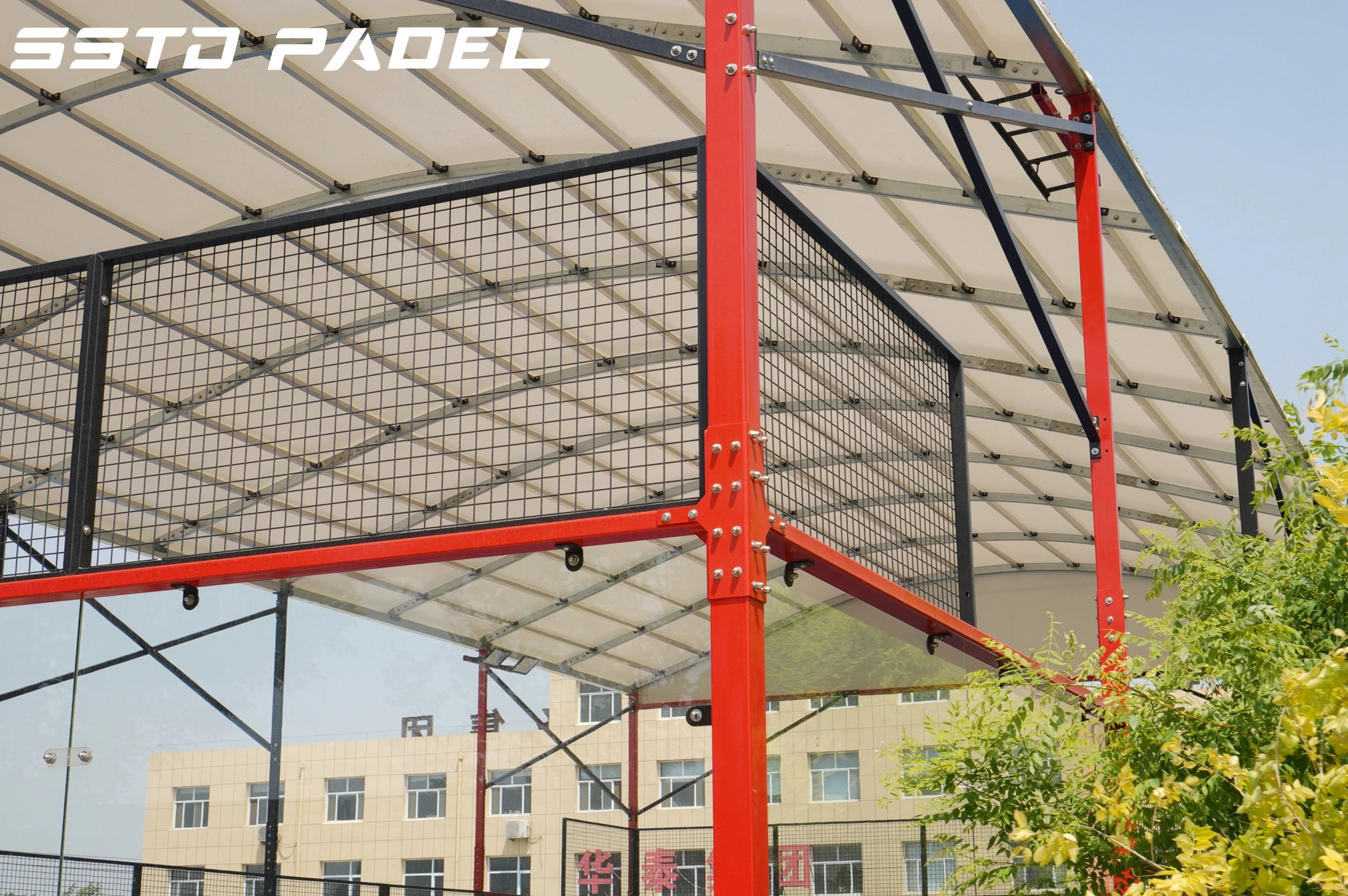 Padel палатка весло Теннисный корт PVDF крыша панорамный полный плюс потолка