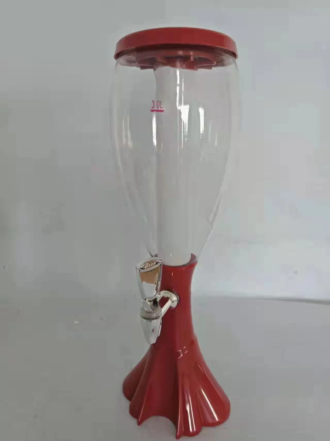 Beer Tower Beer Dispenser Buffet Beverage Dispenser Wholesale Popular 3L Black Yellow Green Orange Packing Balance Plastic Hotel