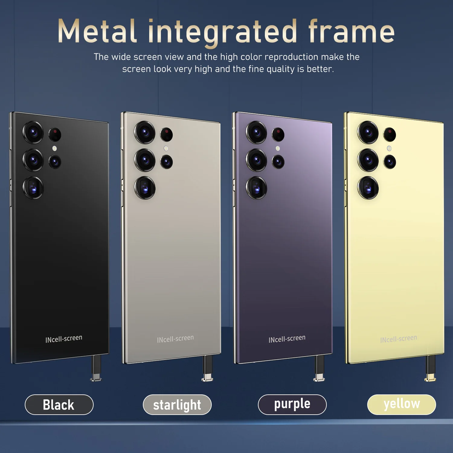 2024 New Style S24 Ultra Phone Original 6.8 Inch HD Screen 4G 5G Smartphones Face Unlock 5000mAh Brand New GSM Cellular