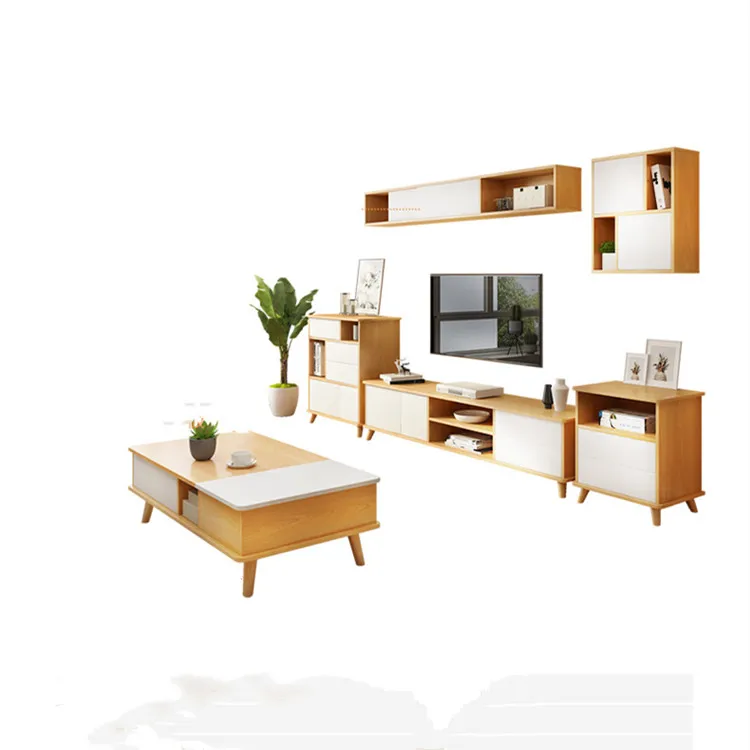 Hot Popular Design TV Stand And Coffee Table Modern TV Stand Wooden TV Rack Designs For Living Room