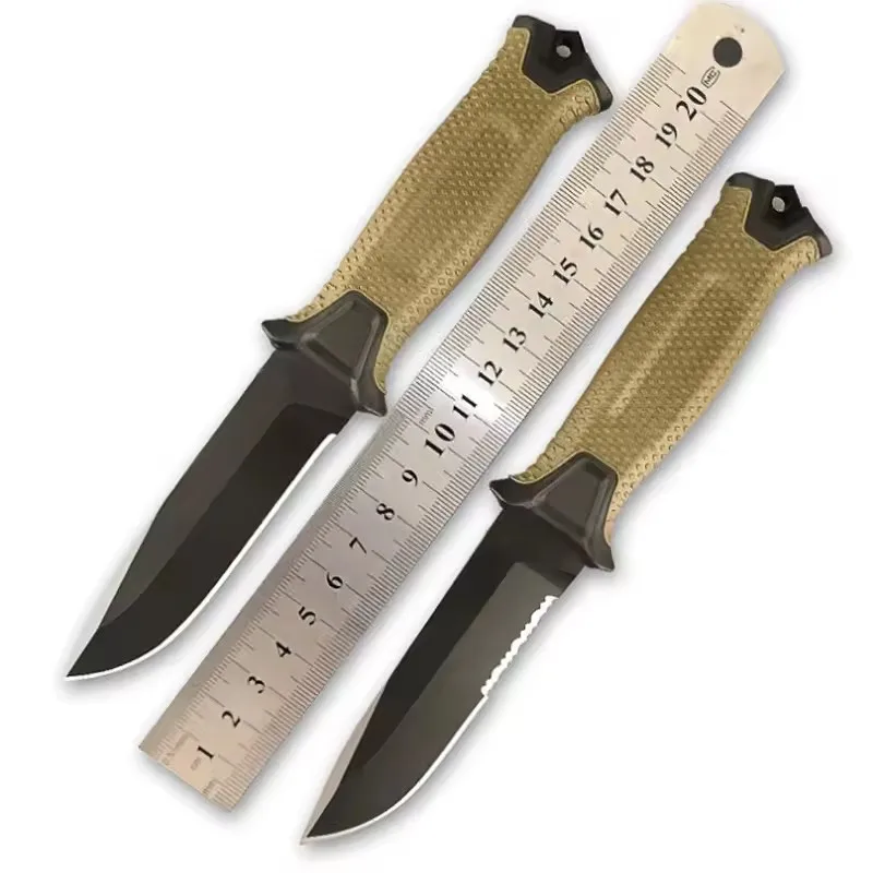 Fixed Blade Knife ABS Handle 12C27 Blade Outdoor Survival Hunting Knife EDC Tool