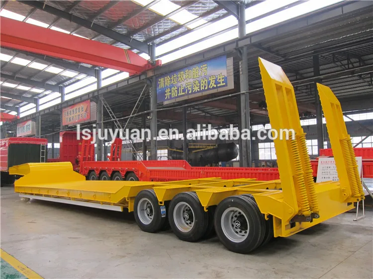 Heavy Duty Utility 48ft 53ft Step Deck Trailer Low Loader Trailer / Gooseneck Drop Deck Lowboy Truck Trailers