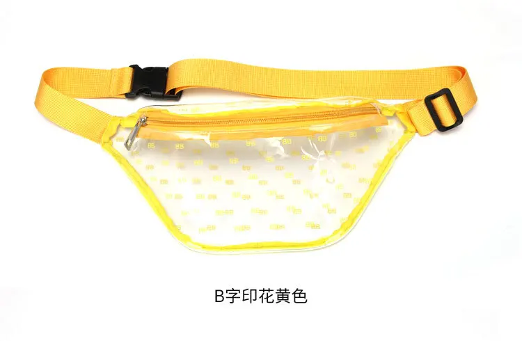 Transparent joker waterproof  travel outdoor women  Pvc beach waist bag  fanny pack for ladies